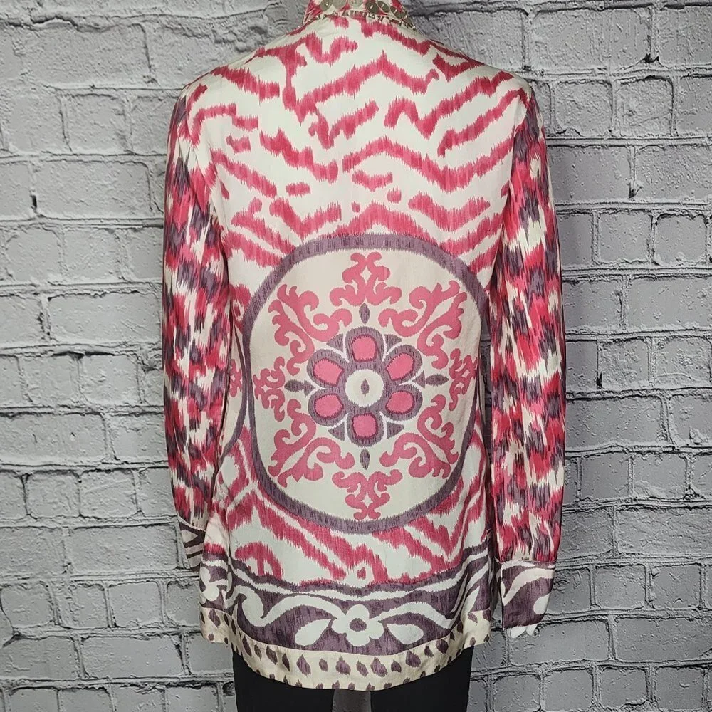 Tori Burch Silk Floral Tunic, Women's 4